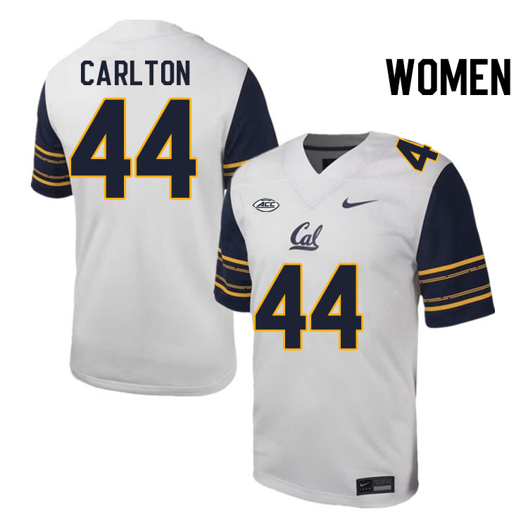 Women #44 Xavier Carlton California Golden Bears ACC Conference College Football Jerseys Stitched Sa